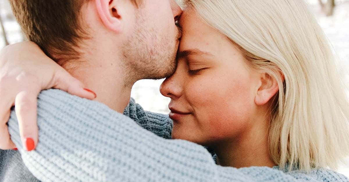 forehead kiss