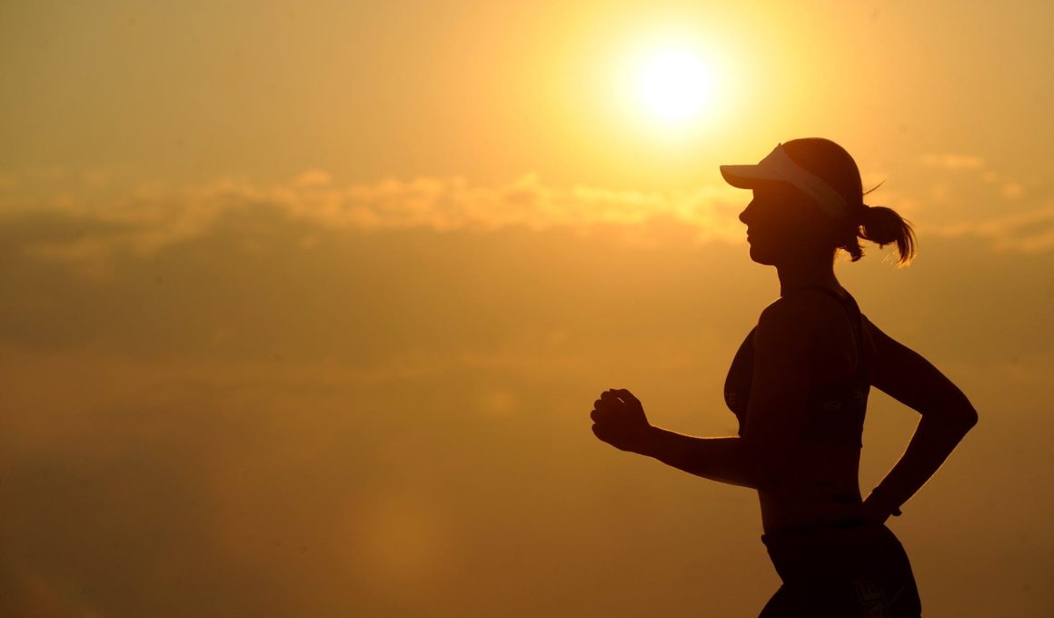 woman girl silhouette jogger