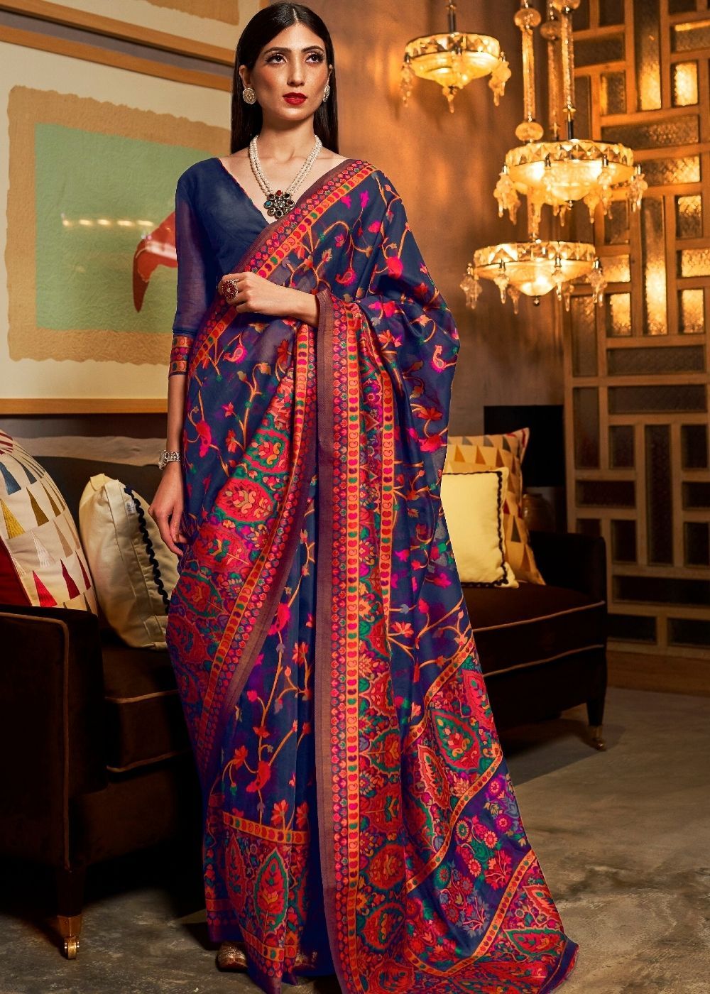 Jamawar Saree