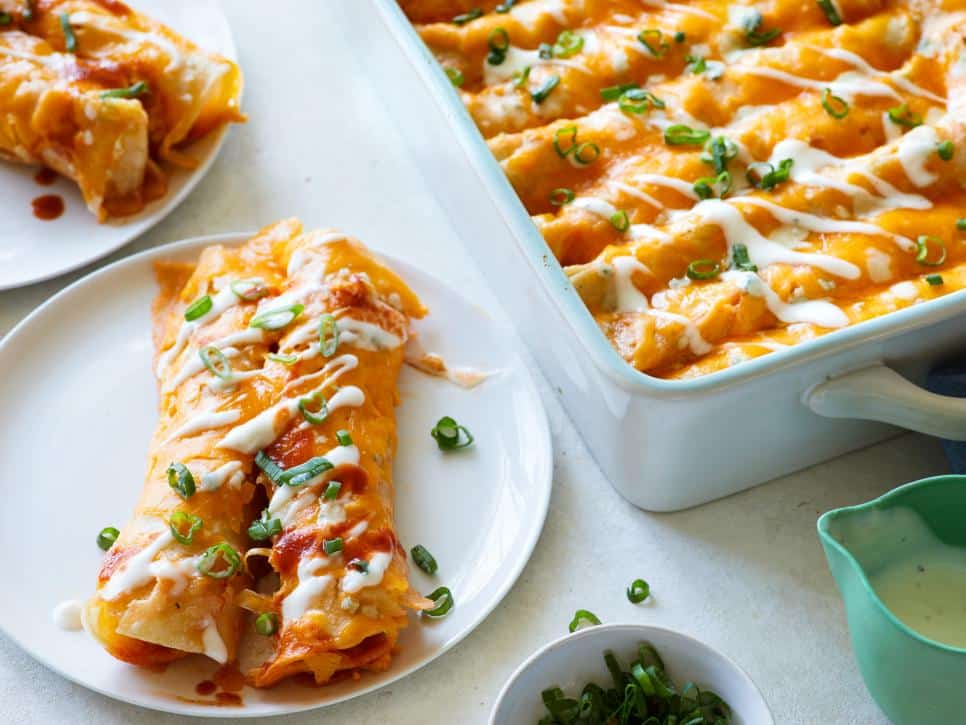 Buffalo Chicken Enchiladas