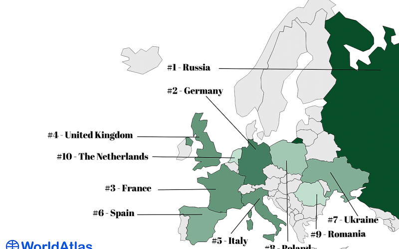 Most Populous Countries in Europe