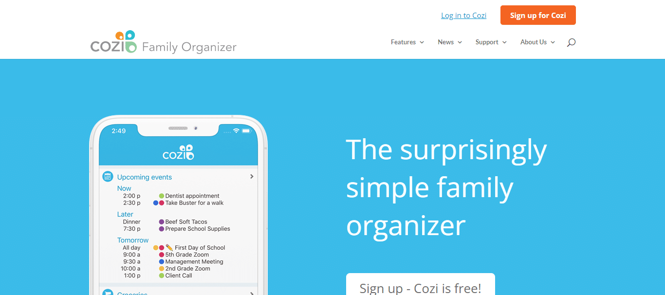 Cozi Co-parenting Apps