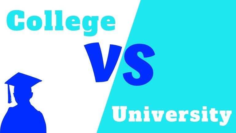 Difference Between College and University