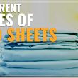 Different Types of Bed Sheets