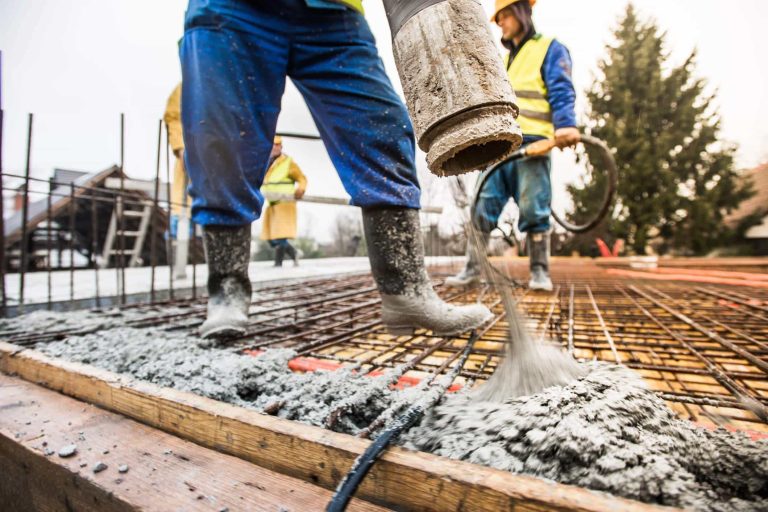 differences between concrete and cement