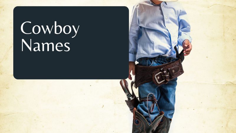 36 Cowboy Names Perfect for Your Little Cowboy to Be