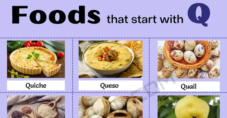 Foods That Start With Q