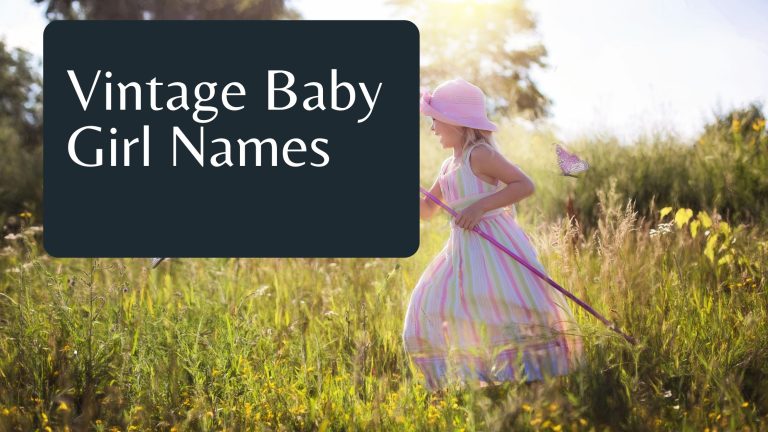 Vintage Baby Girl Names