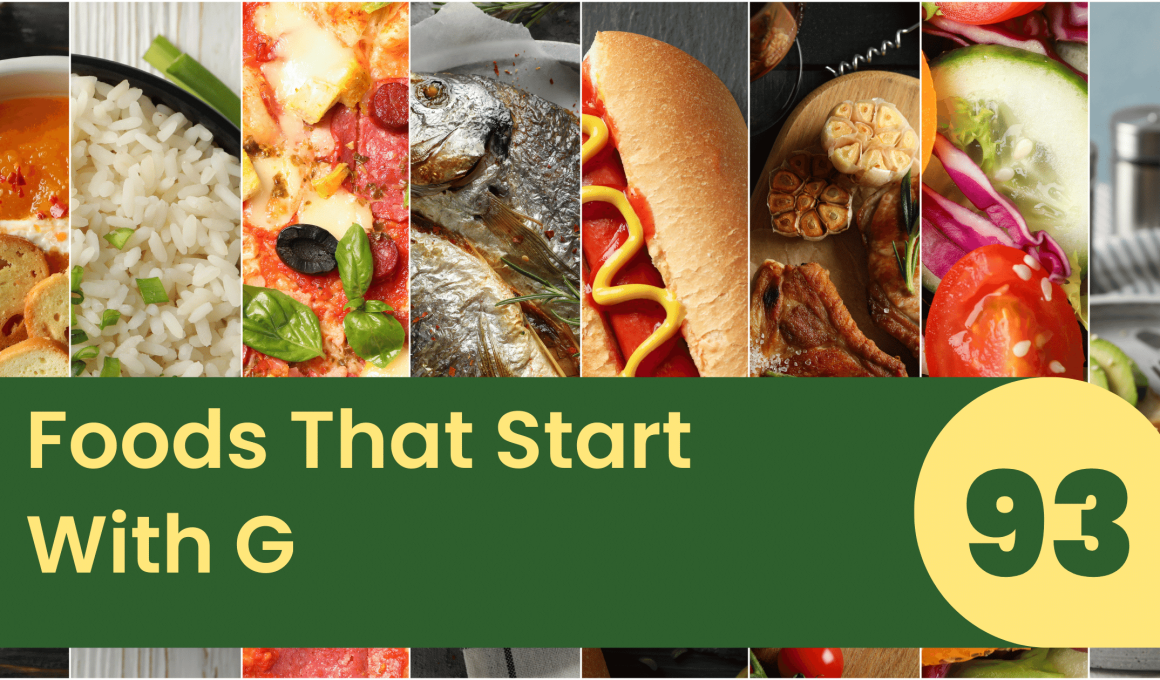 Foods That Start With G