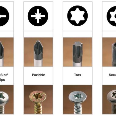 Different Types of Screw Heads