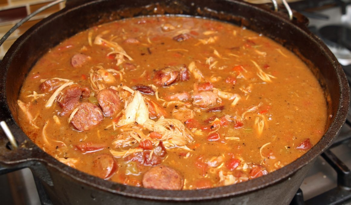 Serve With Chicken Gumbo