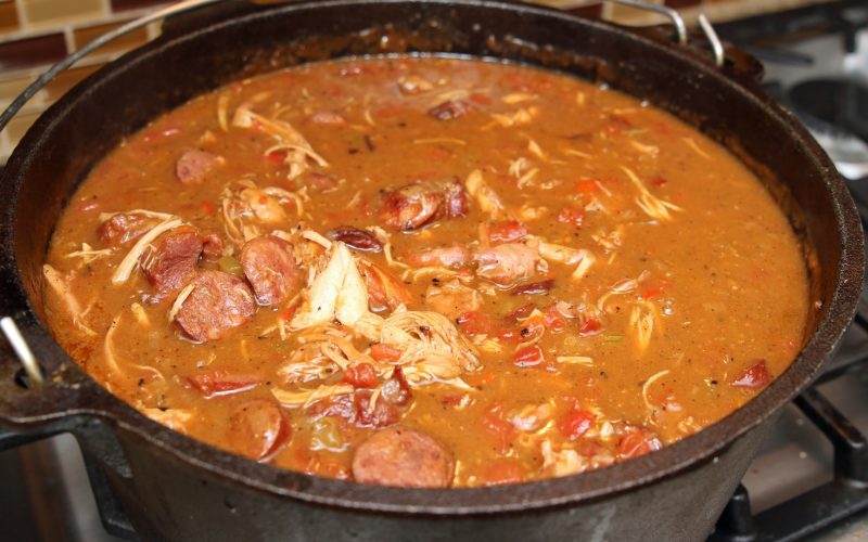 Serve With Chicken Gumbo