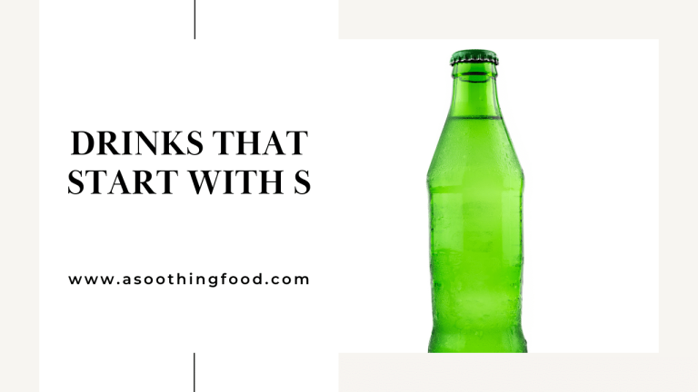 Drinks That Start With S