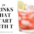 Drinks That Start With T