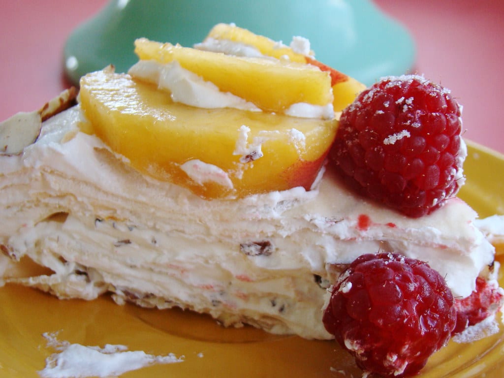 Strawberry and Cream Crepe Cake