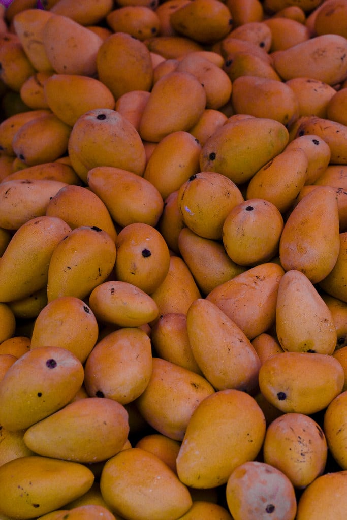 Mangos - fruits that contain sugar