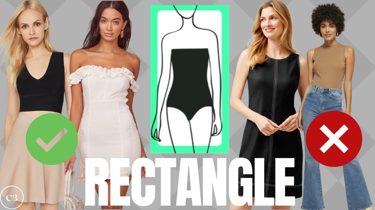 Rectangle or Straight Body Shape