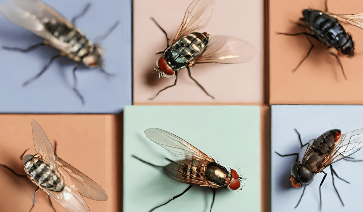 types of flies in the house