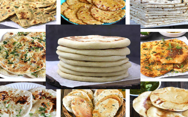 different types of naan bread