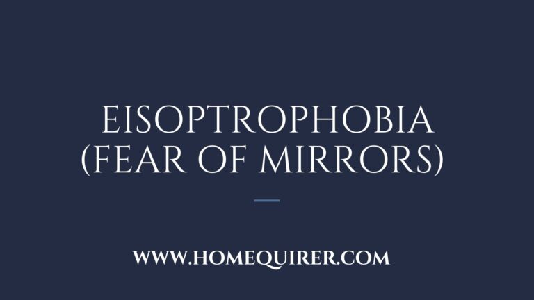 Eisoptrophobia fear of mirrors
