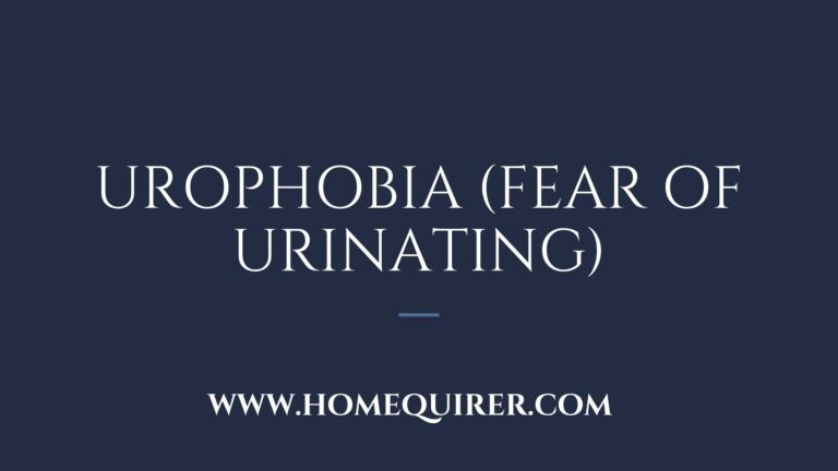 Urophobia fear of urinating