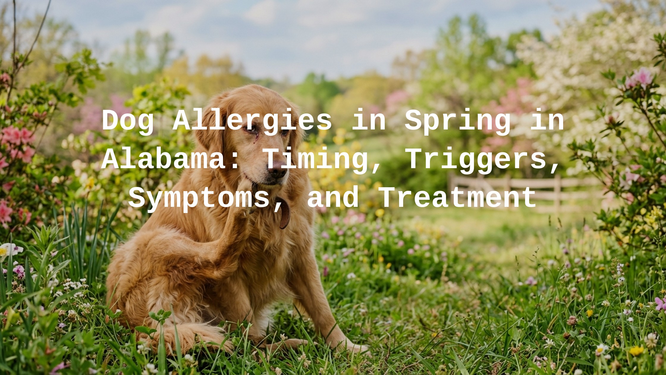 Dog allergies in spring in Alabama