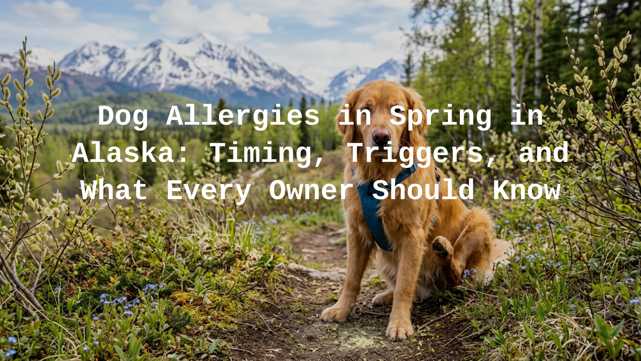 Dog allergies in spring in Alaska