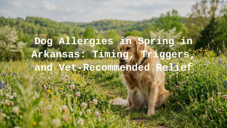 Dog allergies in spring in Arkansas