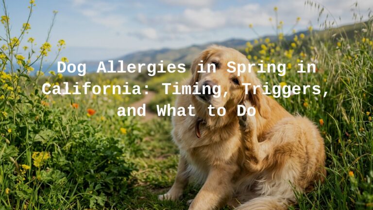 Dog allergies in spring in California