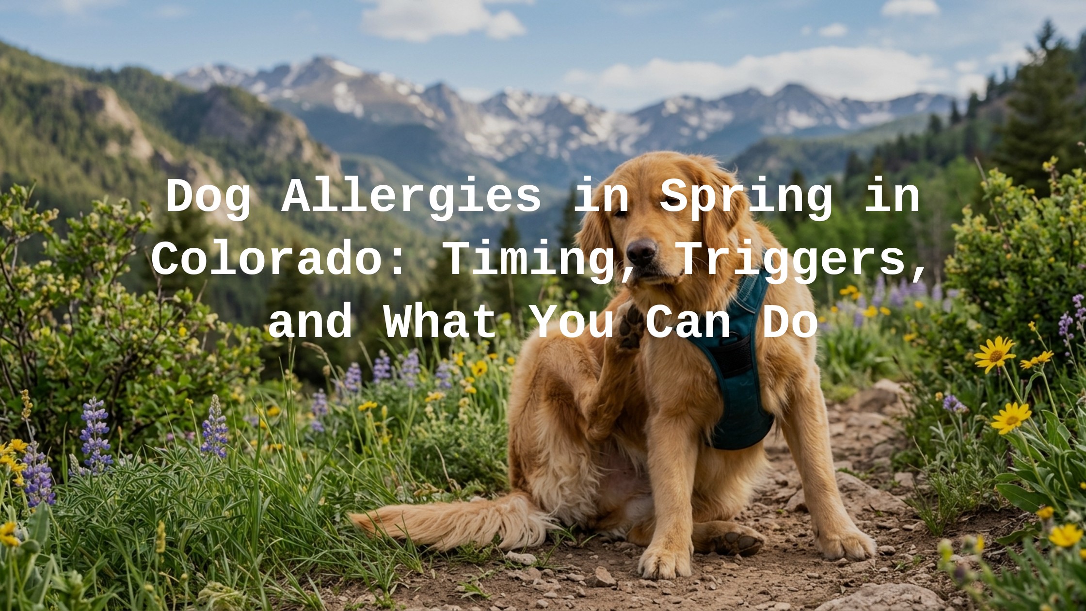 Dog allergies in spring in Colorado