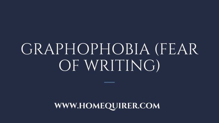 graphophobia fear of writing