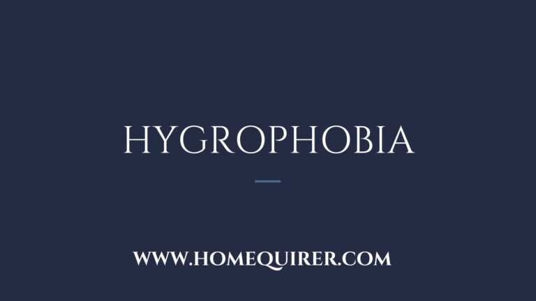 hygrophobia