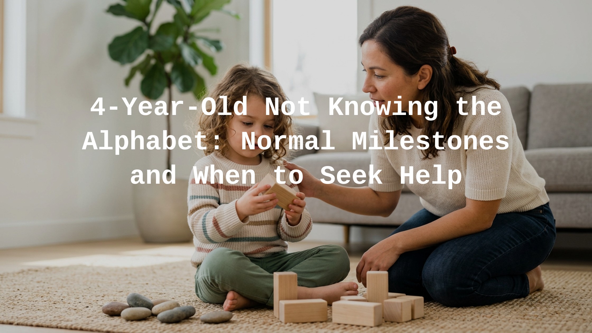 Is It Normal for a 4-Year-Old to Not Know Letters?