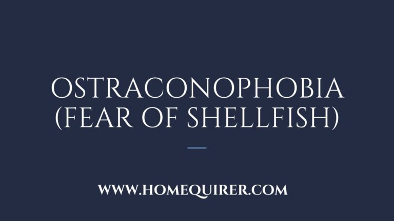 ostraconophobia fear of shellfish