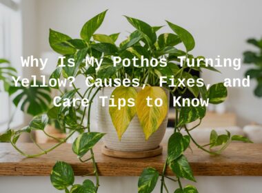 Why Is My Pothos Turning Yellow?