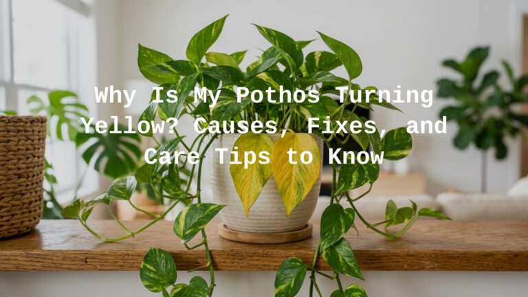 Why Is My Pothos Turning Yellow?