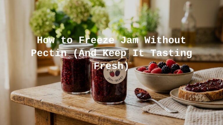 can you freeze jam without pectin