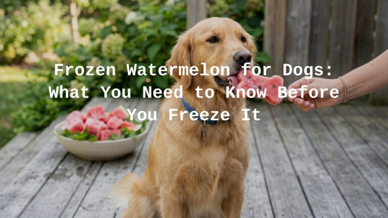 can you freeze watermelon for dogs