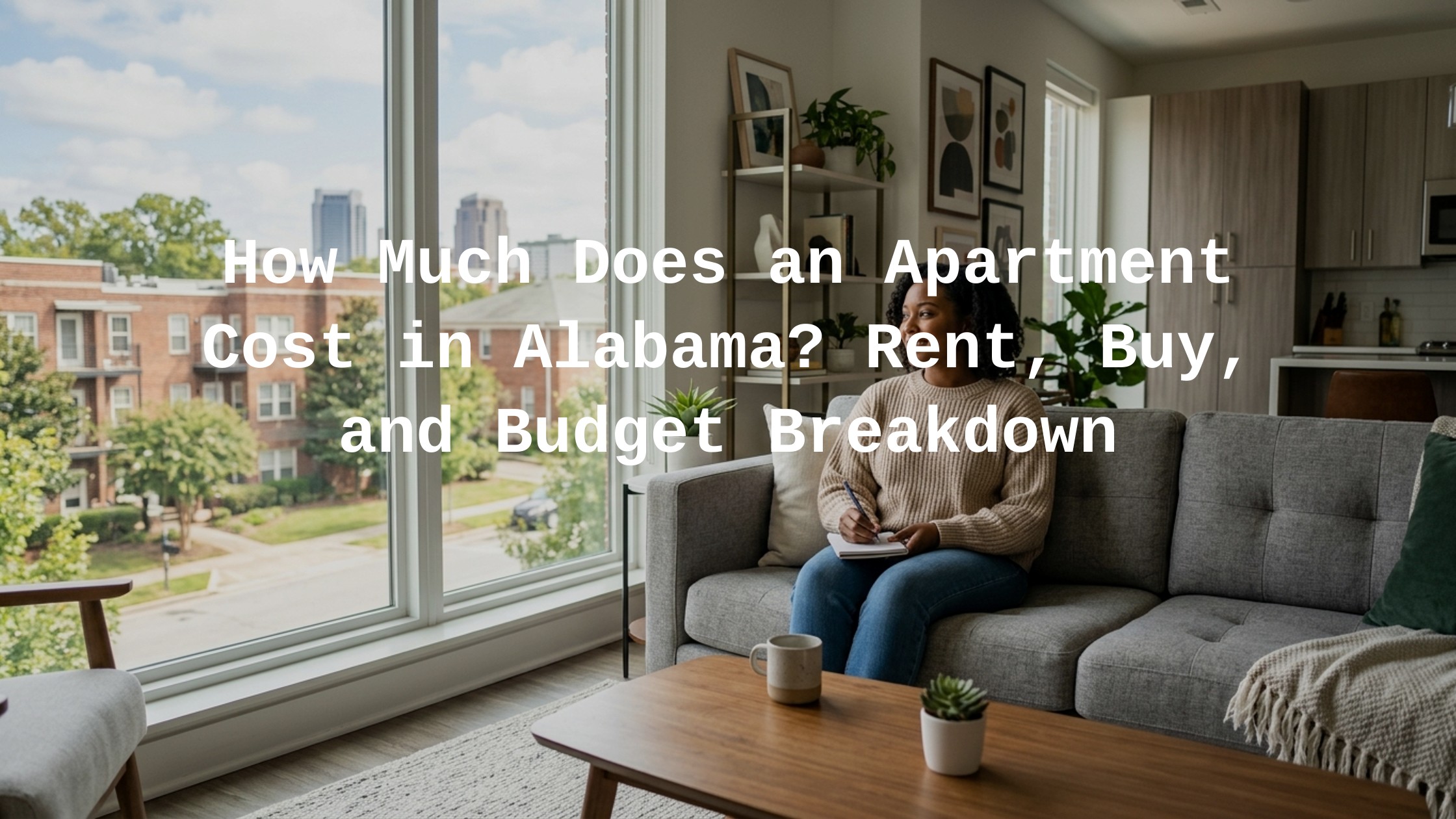 how much does an apartment cost in alabama
