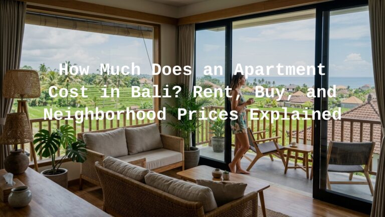 how much does an apartment cost in bali