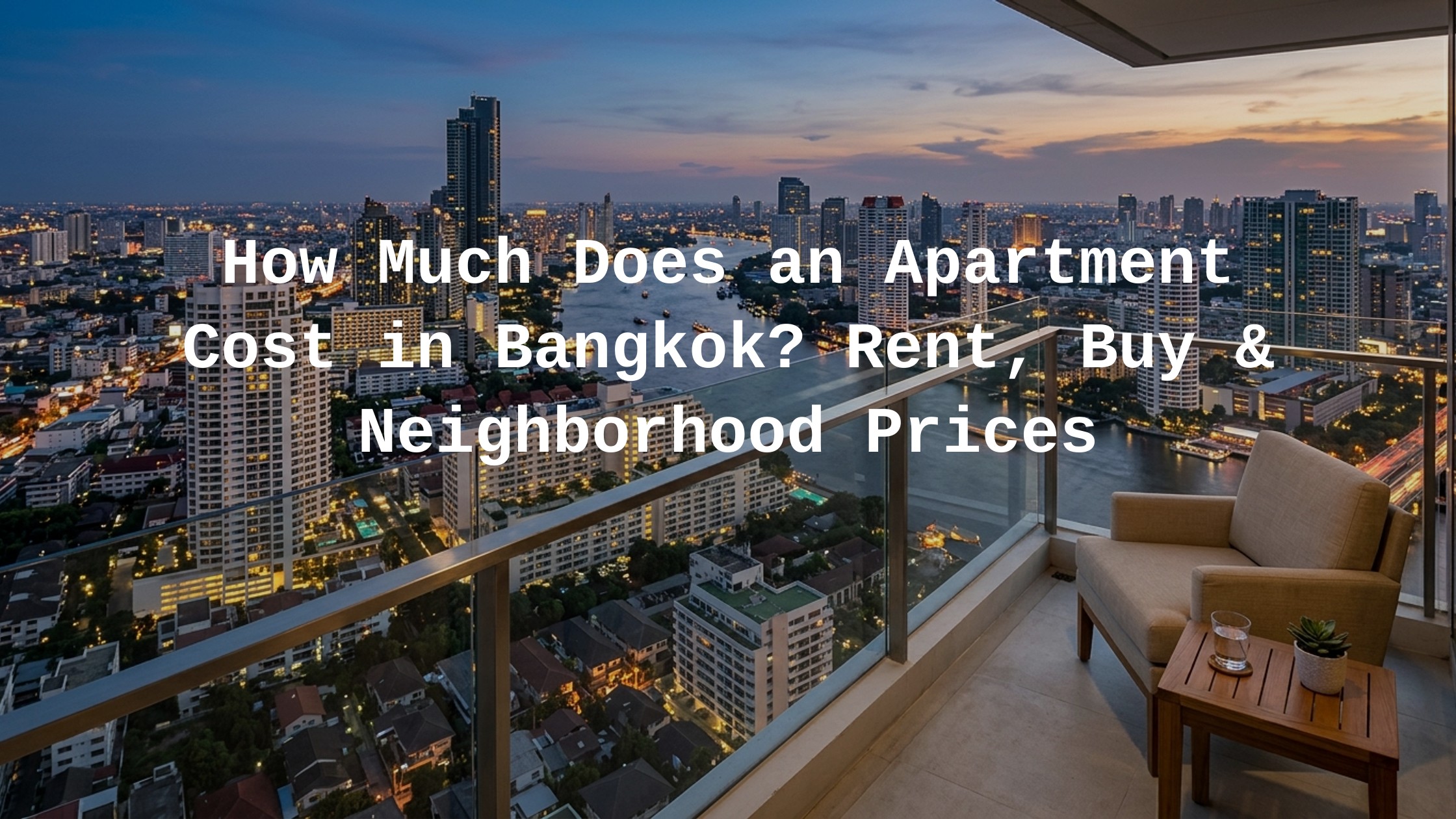 how much does an apartment cost in bangkok
