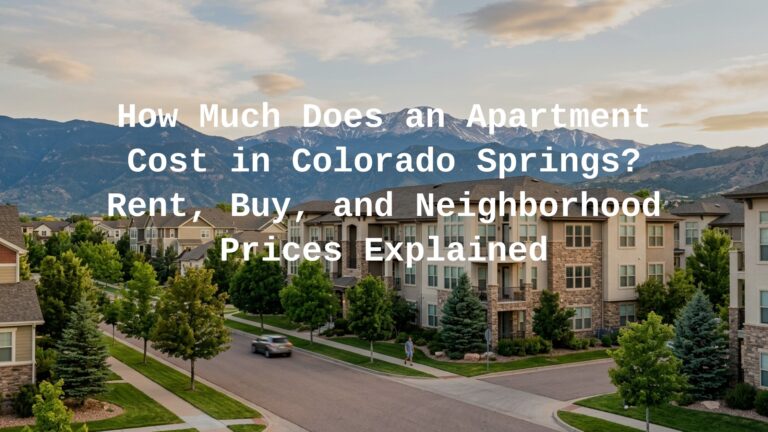 how much does an apartment cost in colorado springs