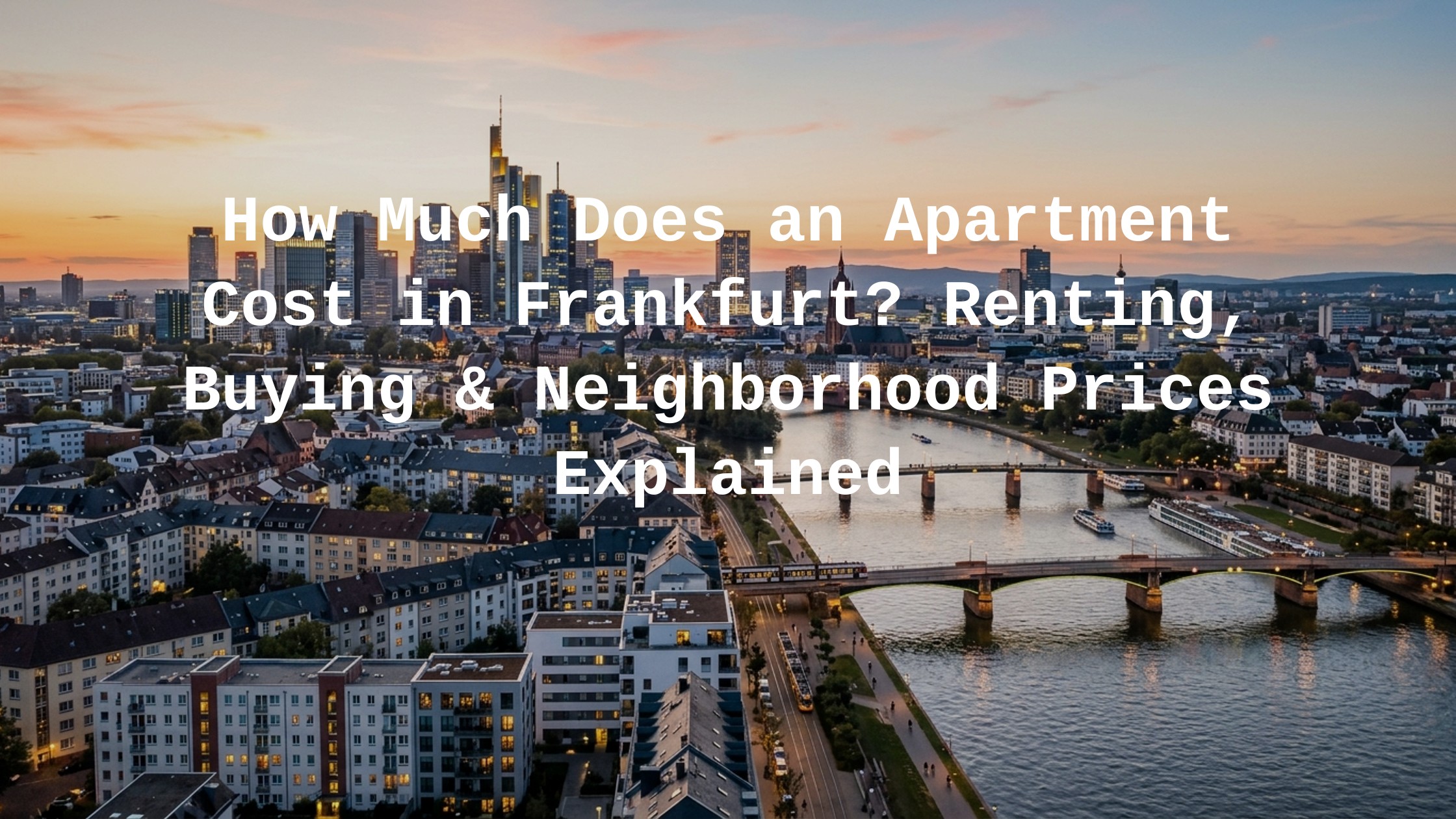 how much does an apartment cost in frankfurt