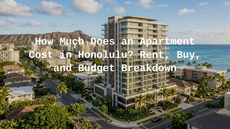 how much does an apartment cost in honolulu
