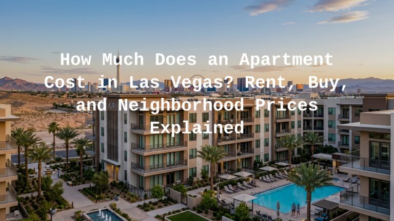 how much does an apartment cost in las vegas