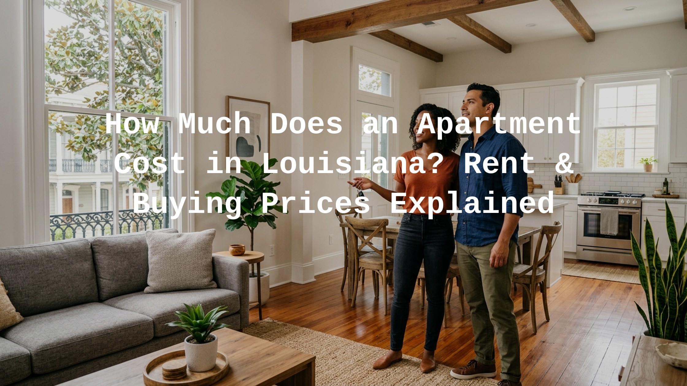 how much does an apartment cost in louisiana