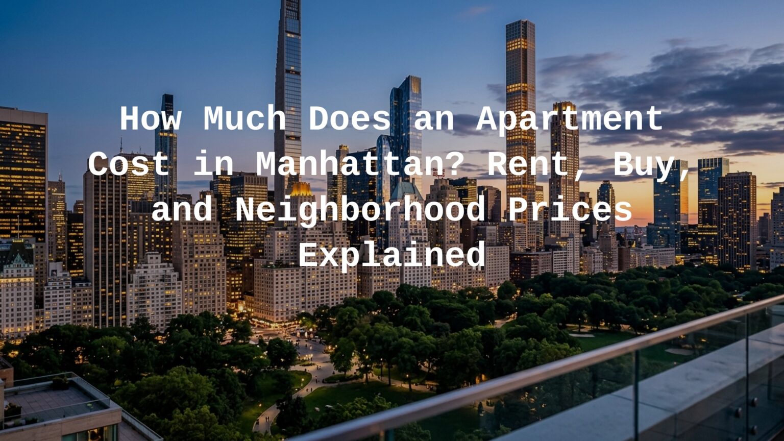 How Much Does an Apartment Cost in Manhattan? Rent, Buy, and ...