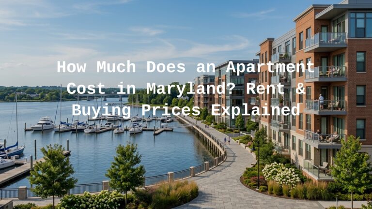 how much does an apartment cost in maryland