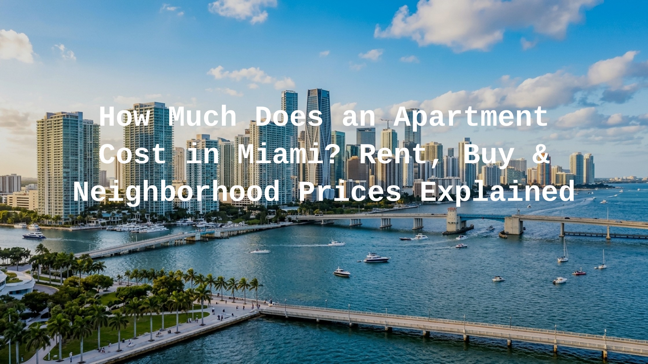 how much does an apartment cost in miami