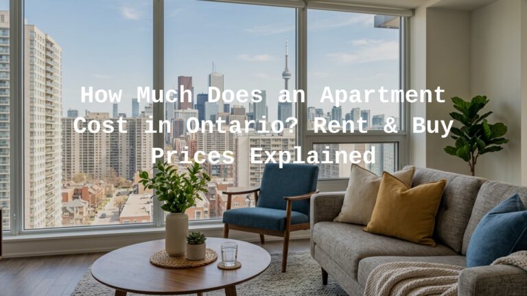 how much does an apartment cost in ontario